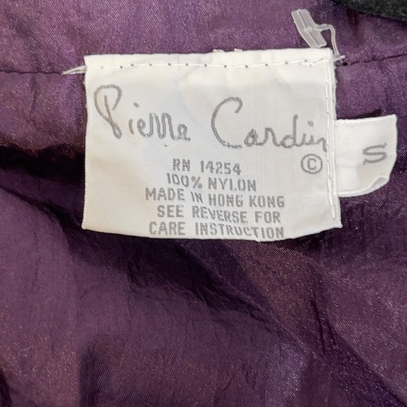 PIERRE CARDIN Deep Purple Windbreaker Jacket Small - Picture 5 of 5